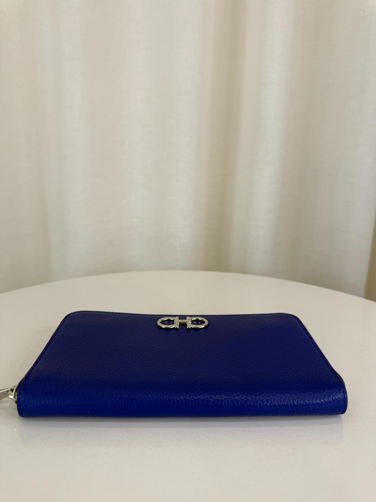 Salvatore Ferragamo Gancini Zip Around Leather Wallet