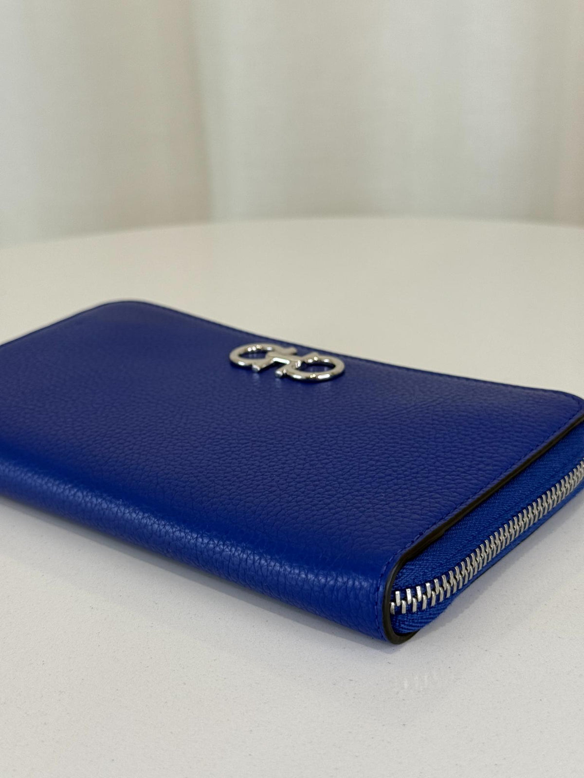 Salvatore Ferragamo Gancini Zip Around Leather Wallet