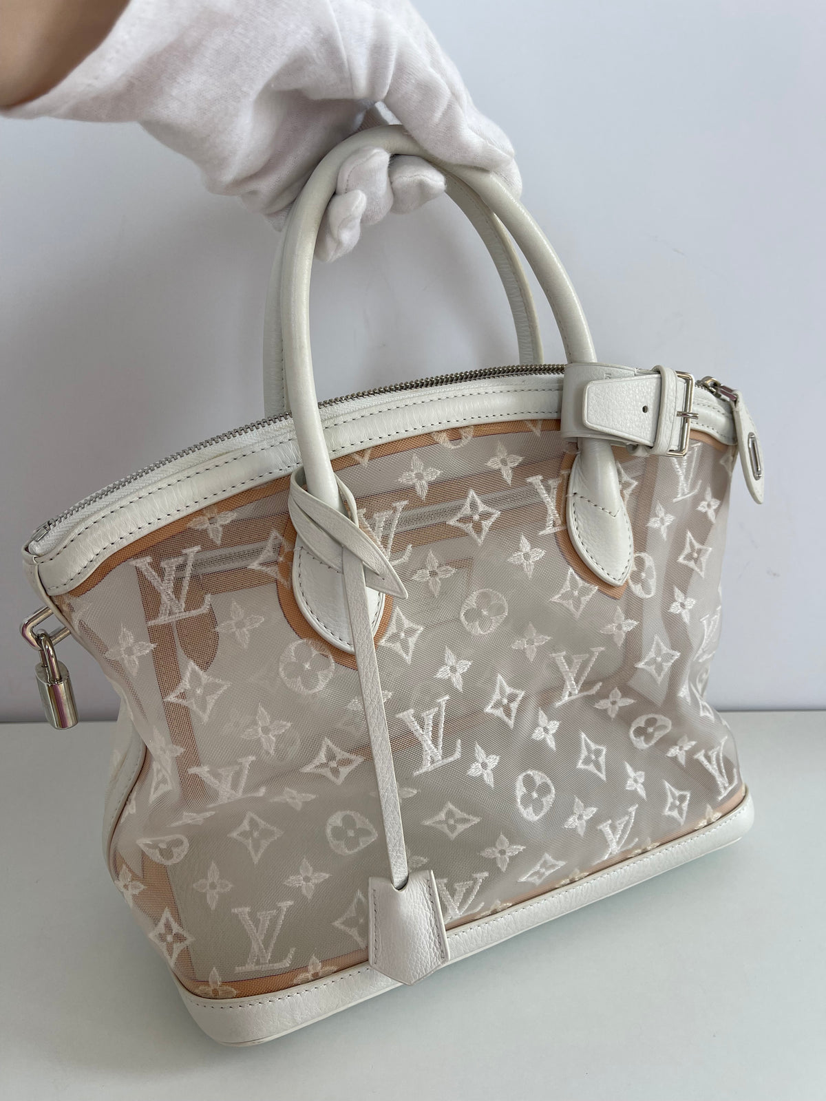 Louis Vuitton Limited Edition Monogram Transparence Lockit Bag