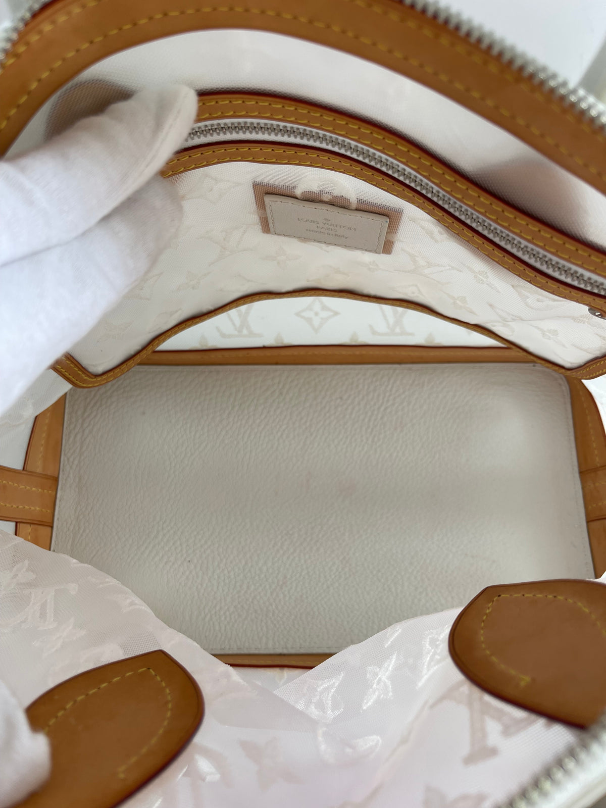 Louis Vuitton Limited Edition Monogram Transparence Lockit Bag