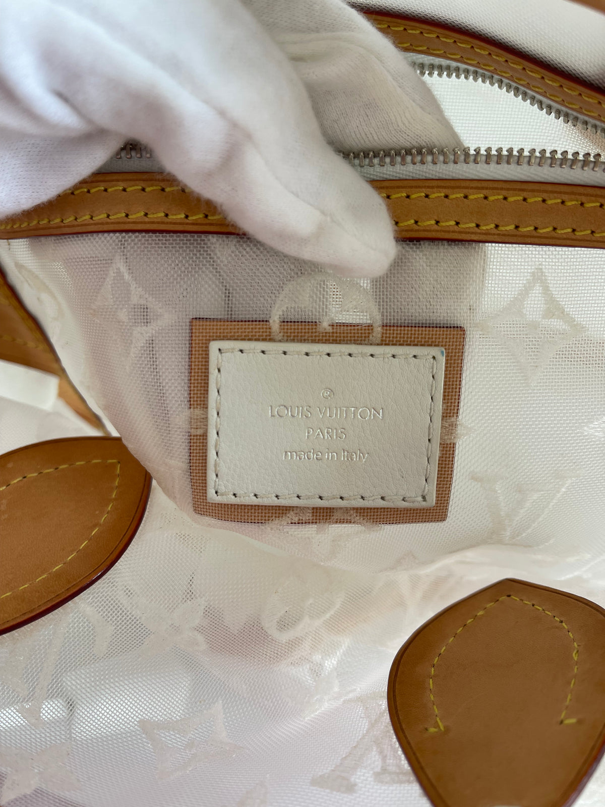 Louis Vuitton Limited Edition Monogram Transparence Lockit Bag