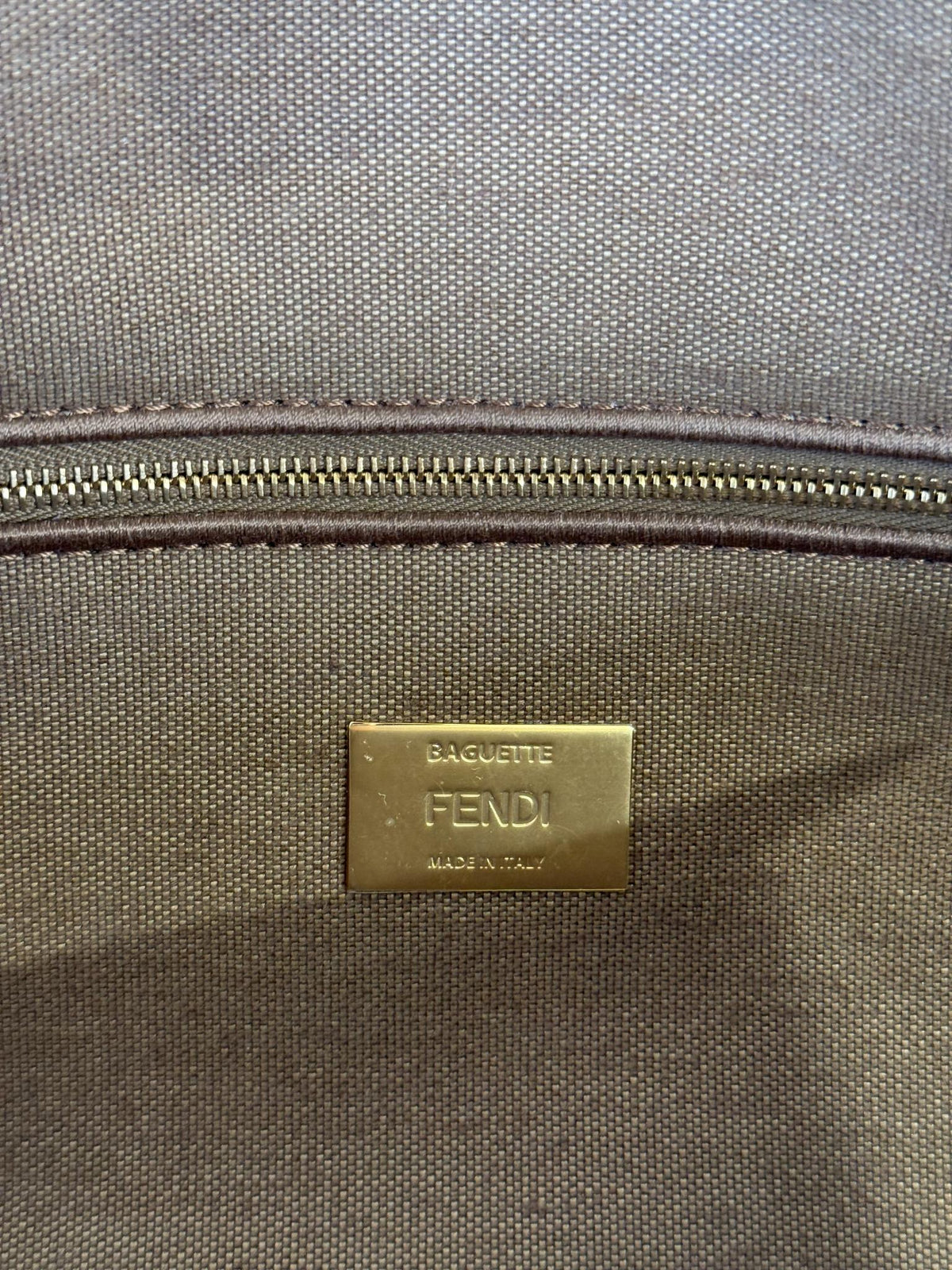 Fendi Velvet Jacquard Crystal FF Baguette Macaron