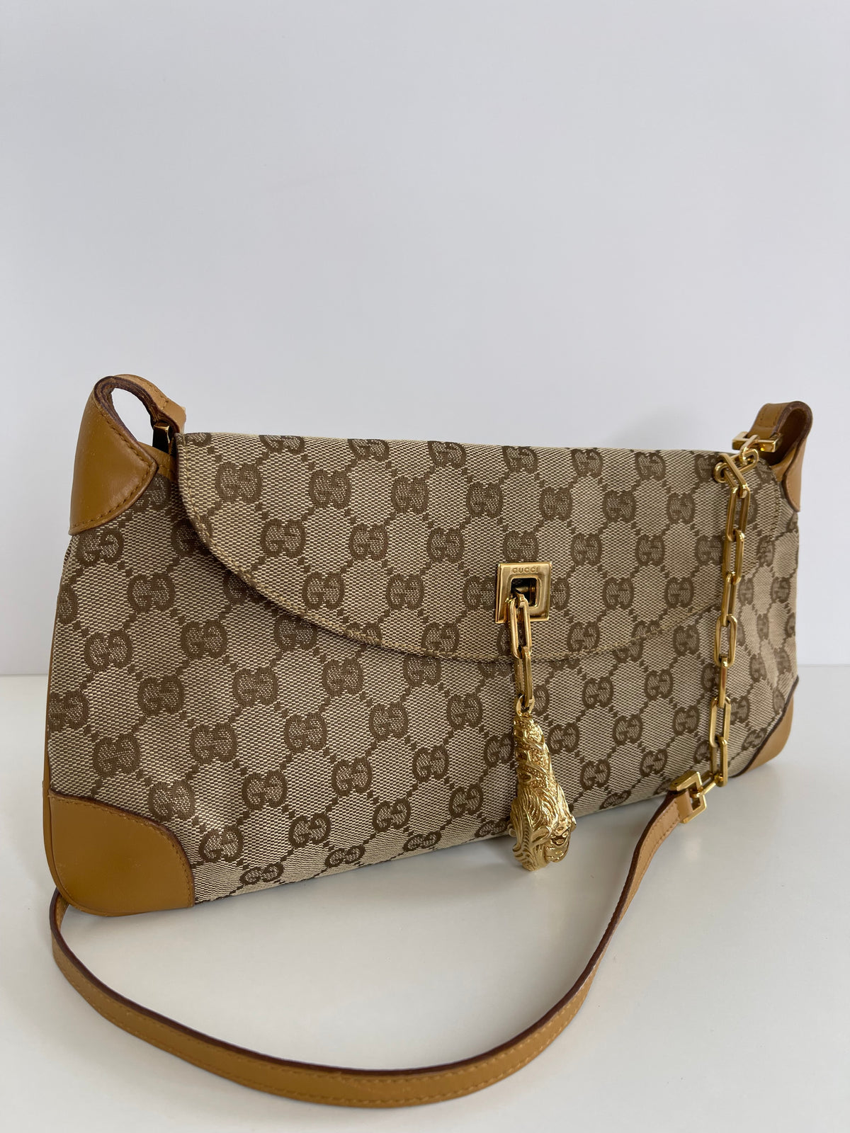 Gucci Dionysus Rare Tom Ford Monogram GG Canvas Tiger Charm