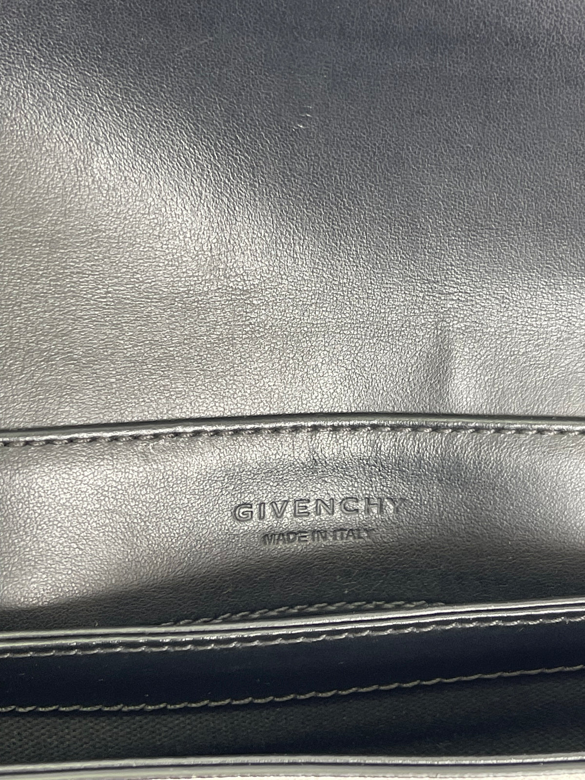 Givenchy Duetto Calfskin Leather Crossbody Bag Black and White