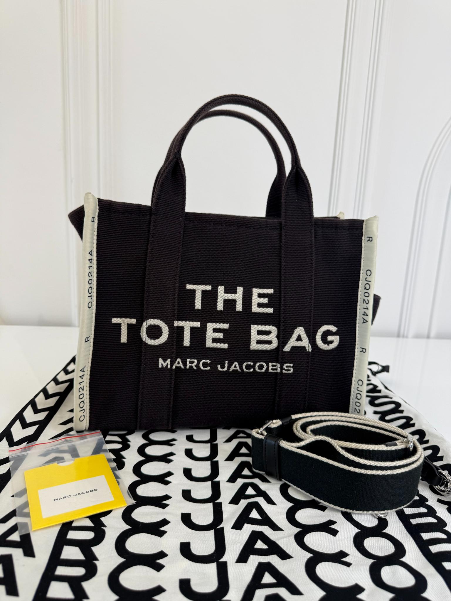 Marc Jacobs The Jacquard Medium Tote Bag Black