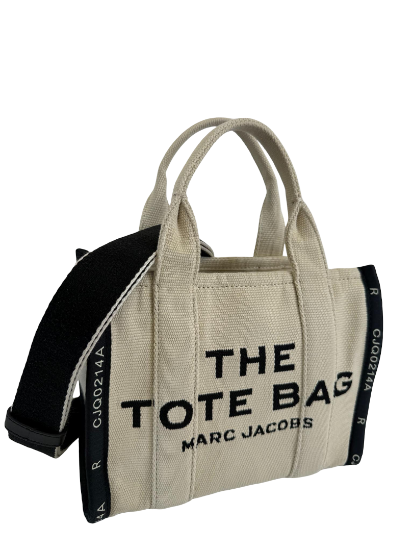 Marc Jacobs The Jacquard Small Tote Bag Beige