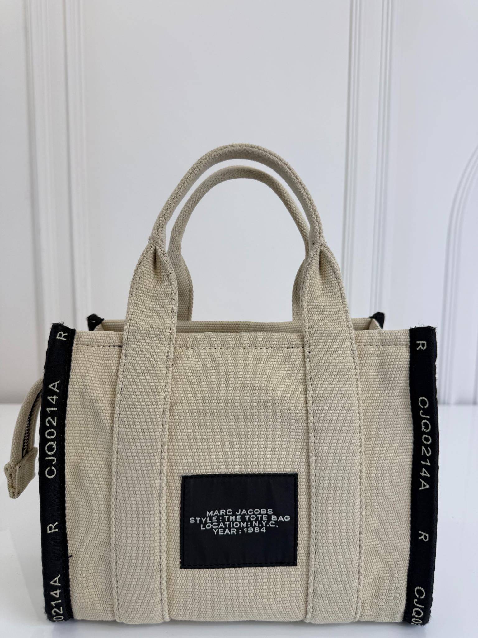Marc Jacobs The Jacquard Small Tote Bag Beige