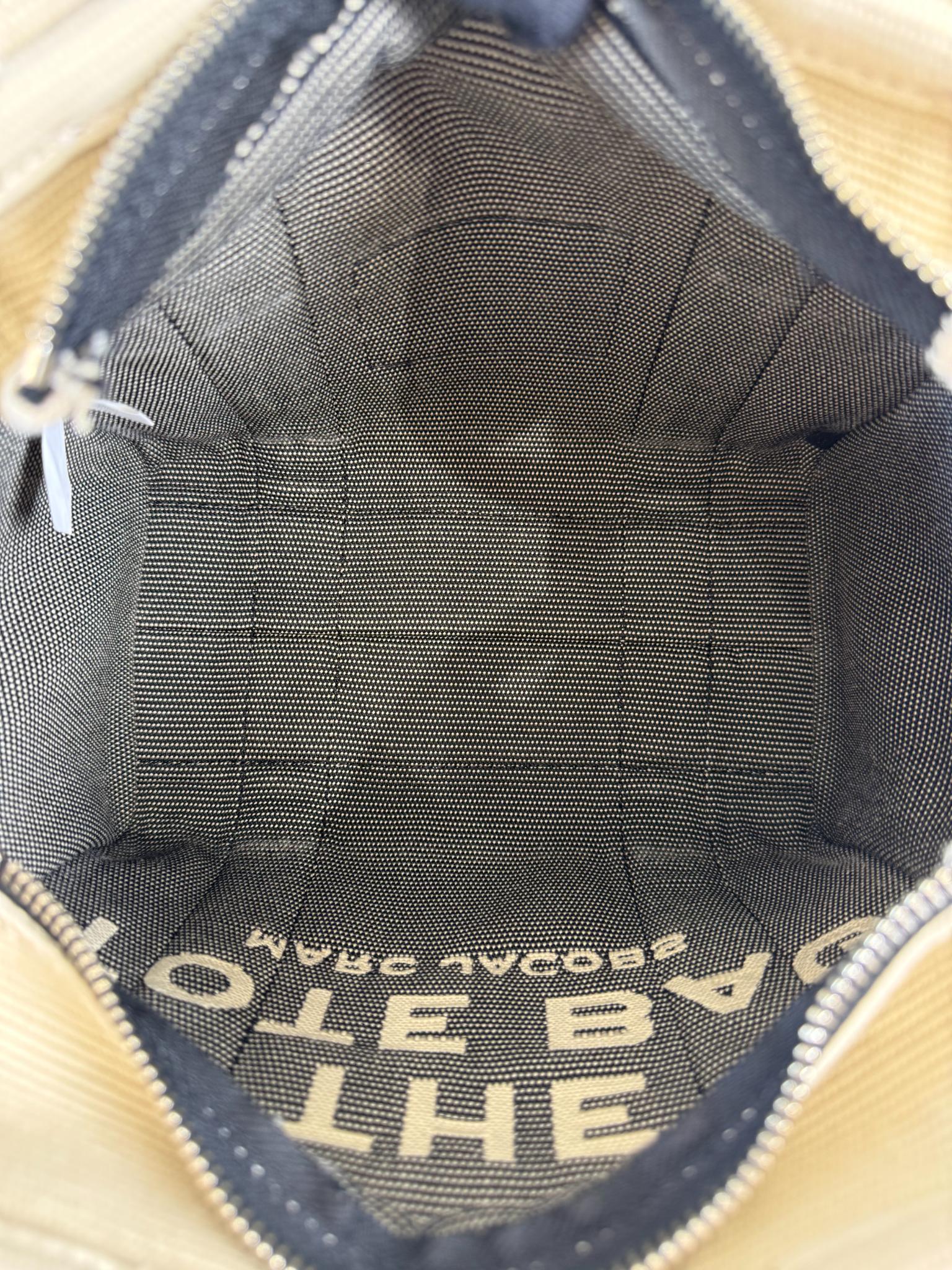 Marc Jacobs The Jacquard Small Tote Bag Beige