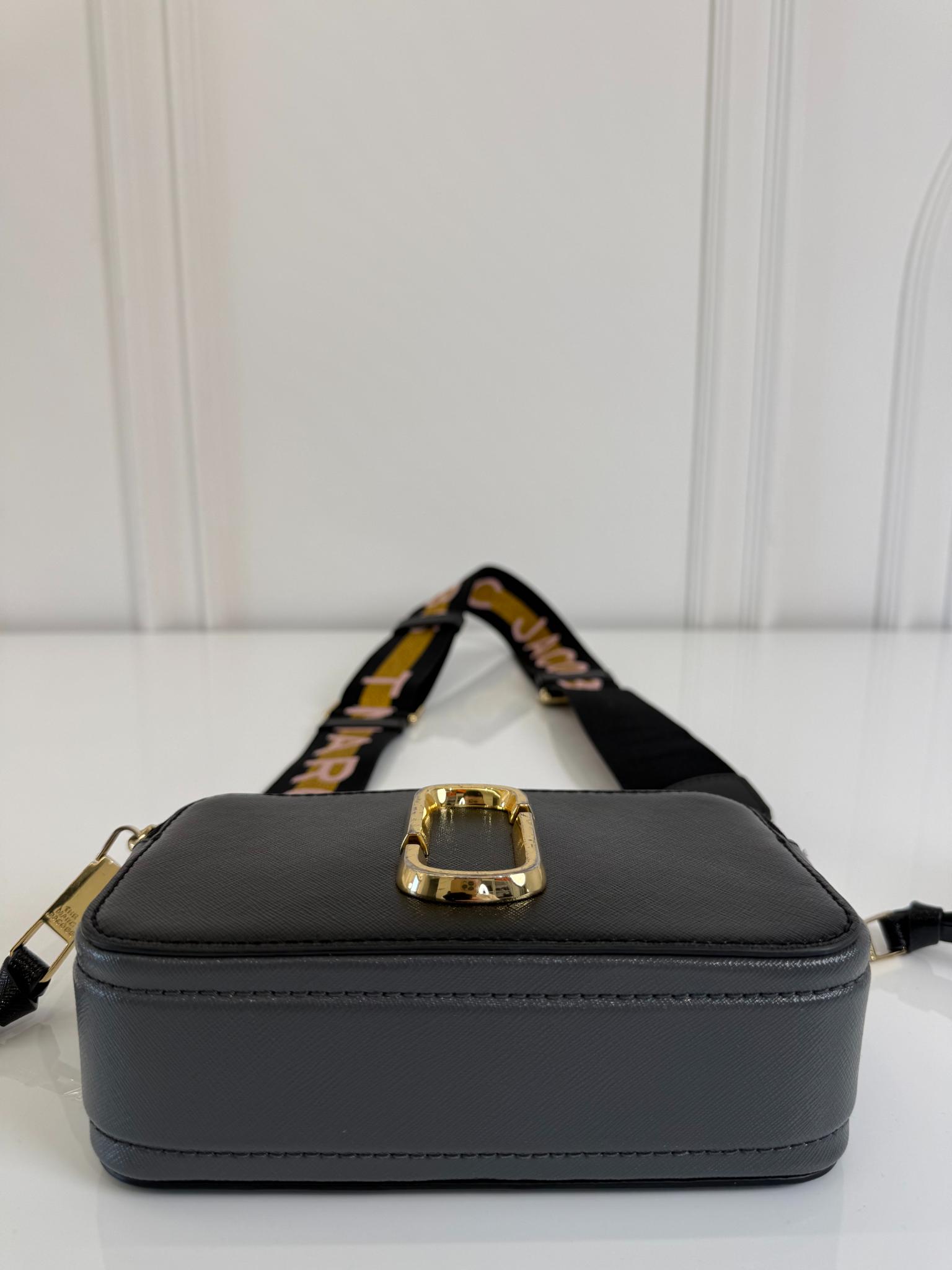 Marc Jacobs Snapshot Black Leather Crossbody Bag