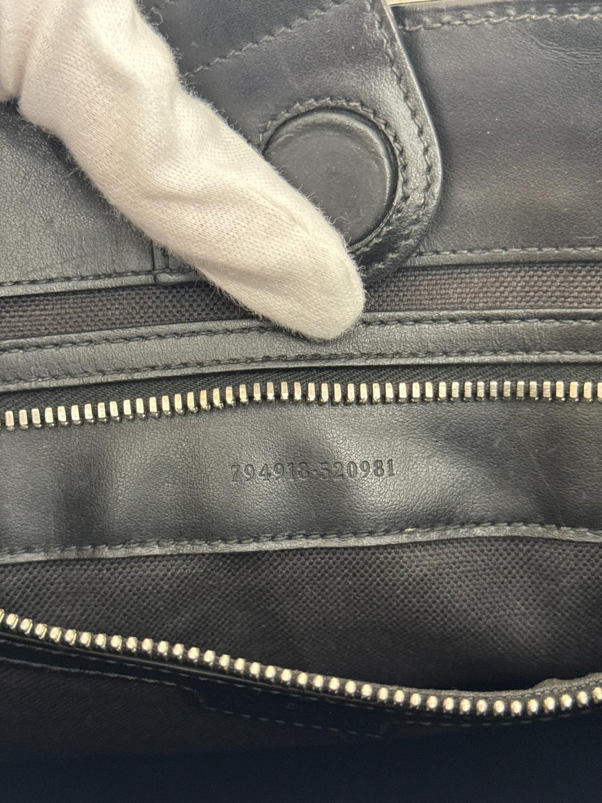 Gucci Medium GG Supreme Leather-Trimmed Tote Bag