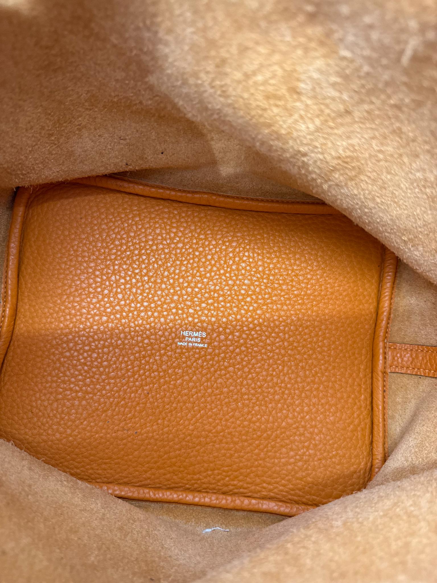 Hermès Picotin Lock 22 Taurillon Clemence Orange Leather