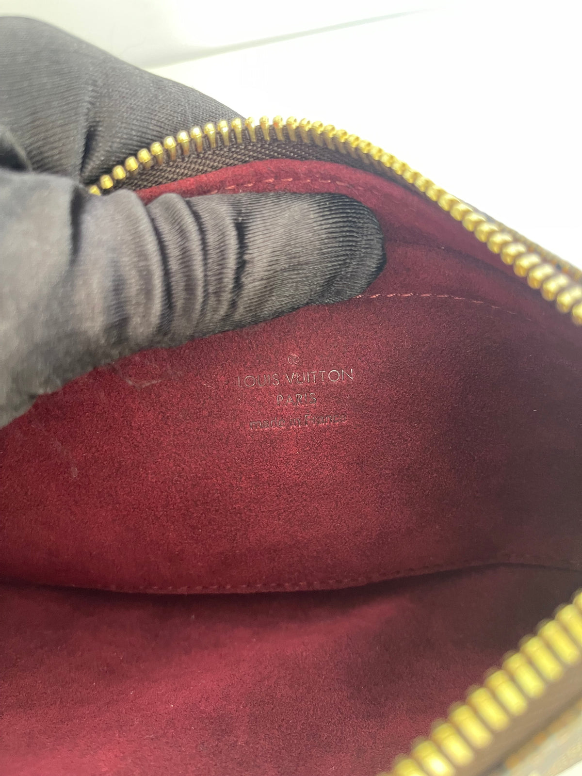 Louis Vuitton Limited Edition Damier Ebene Canvas Valise Milla Pochette Bag