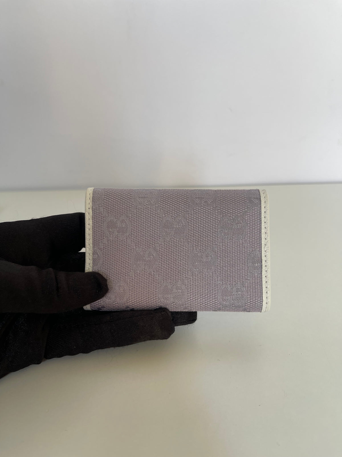 Gucci Lilac GG Canvas Key Holder