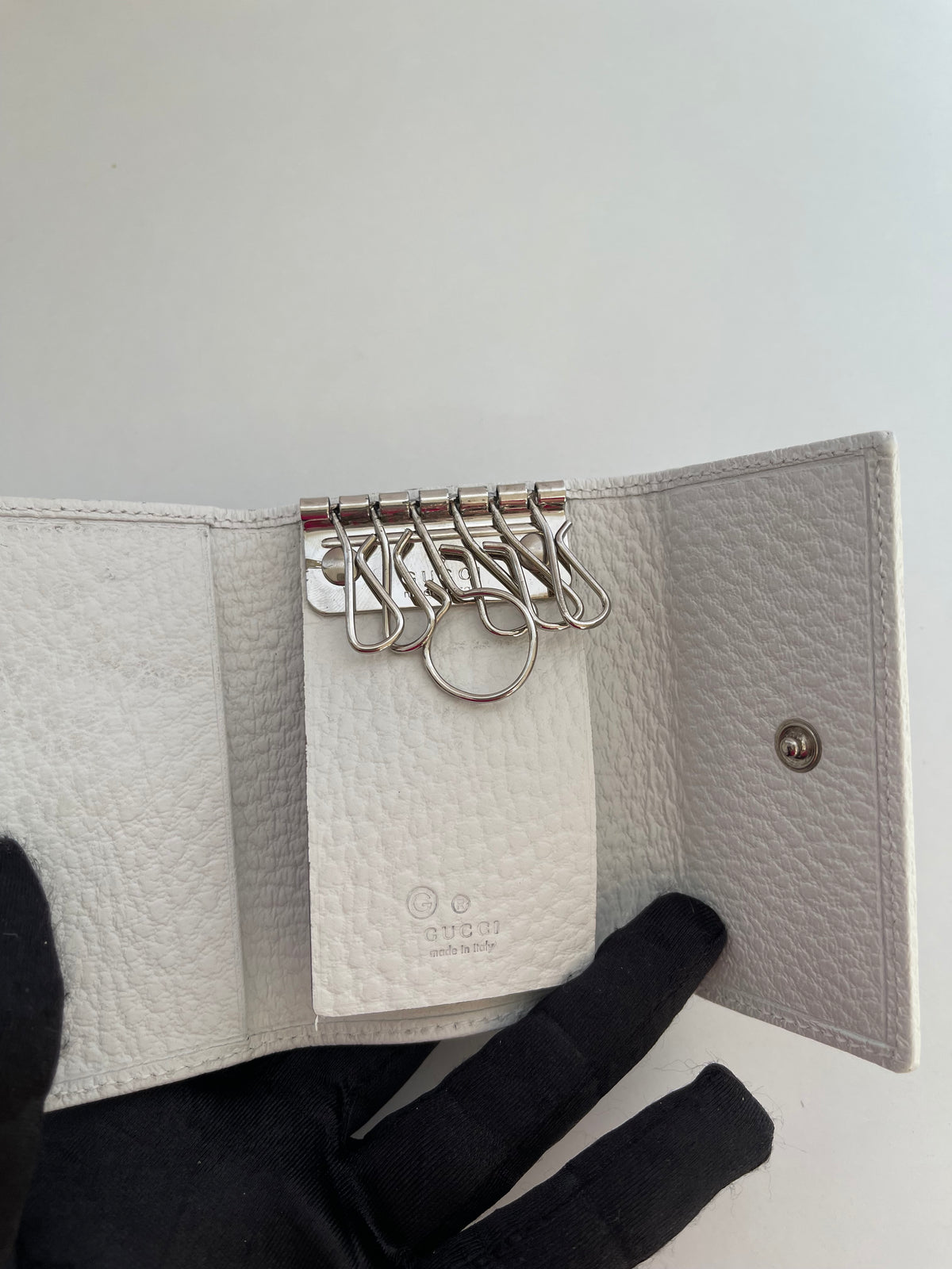 Gucci Lilac GG Canvas Key Holder