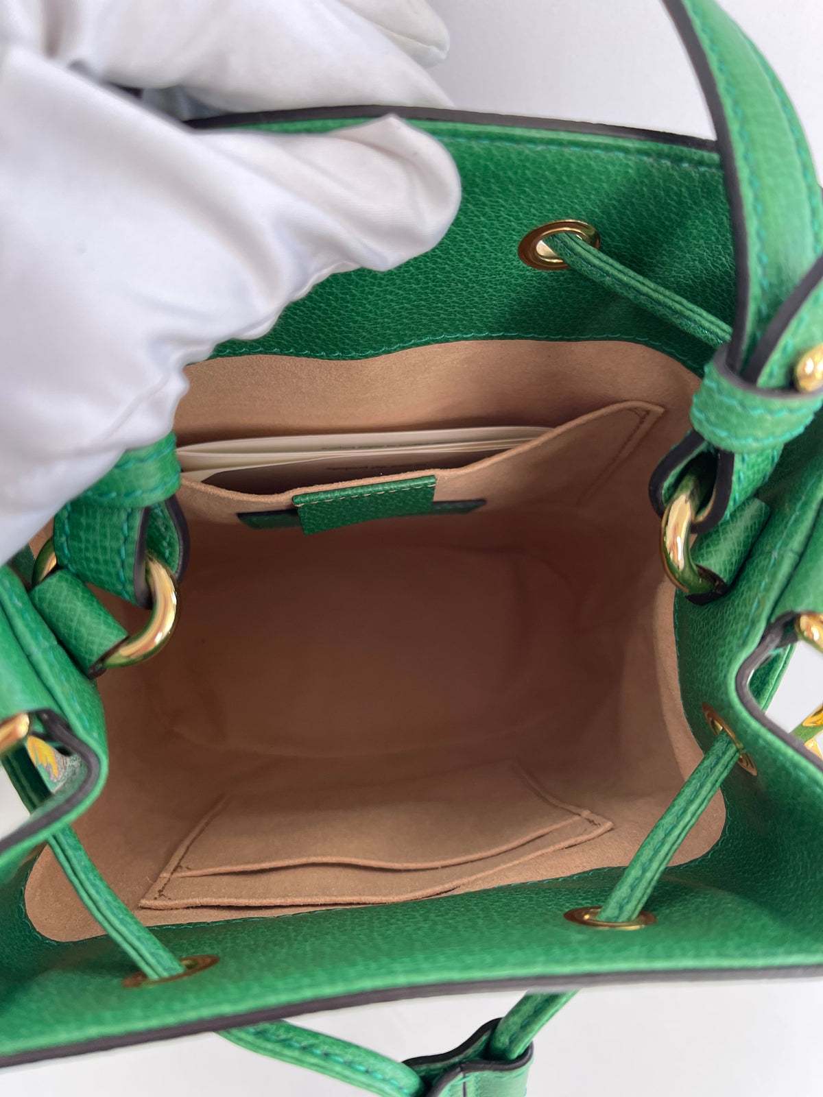 Gucci Ophidia GG Flora Small Bucket Green Limited Edition