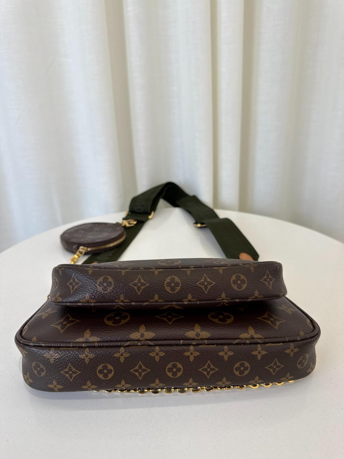 Louis Vuitton Multi Pochette Accessoires Khaki Strap Monogram Canvas