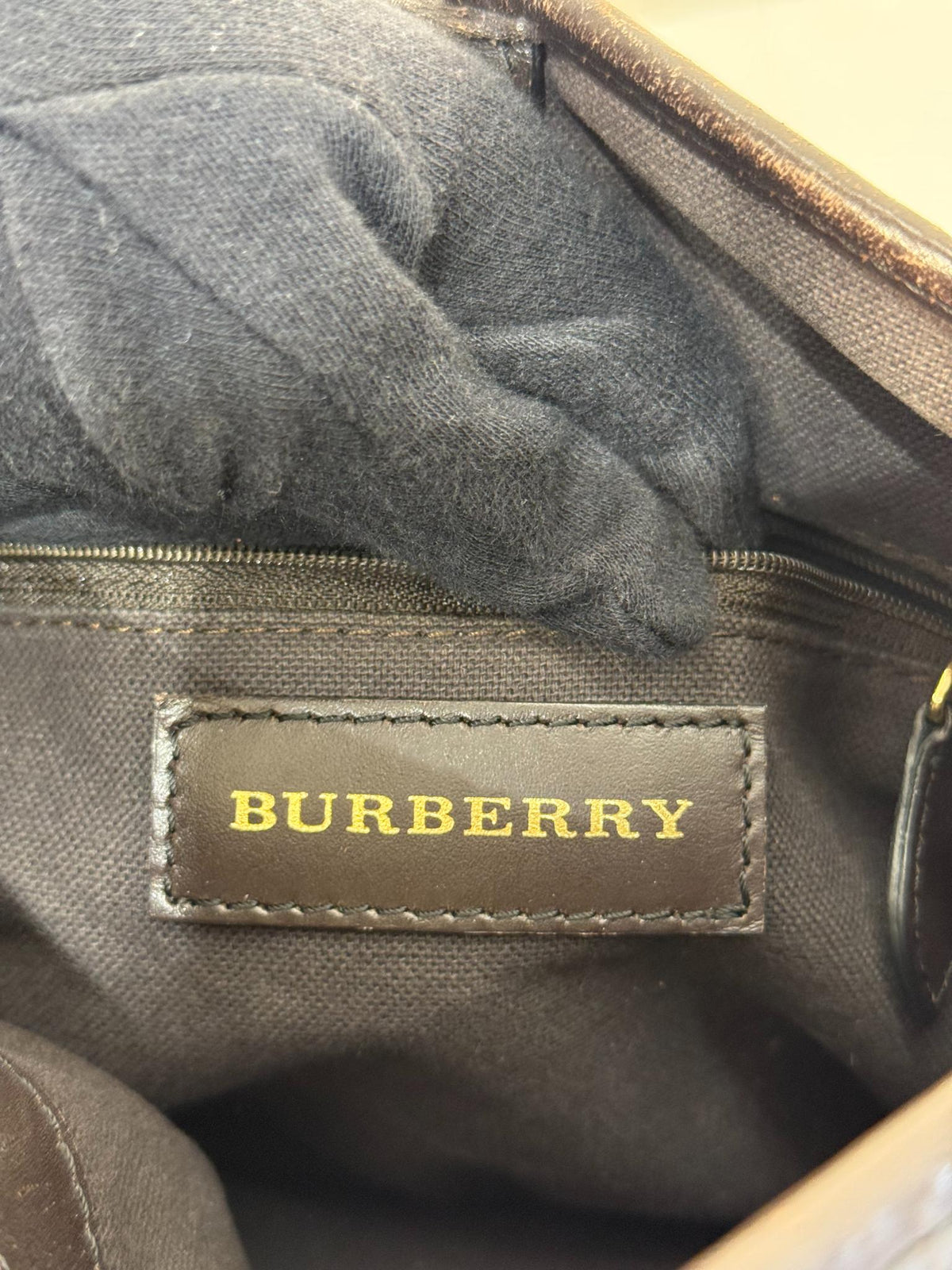 Burberry Haymarket Check Coated Canvas Northfield Bag