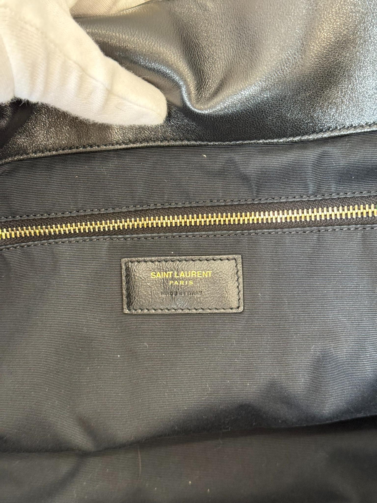 Saint Laurent Icare Maxi Quilted Tote Bag Black