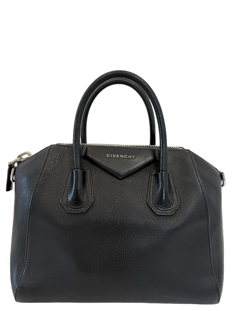 Givenchy Black Sugar Goatskin Small Antigona Bag