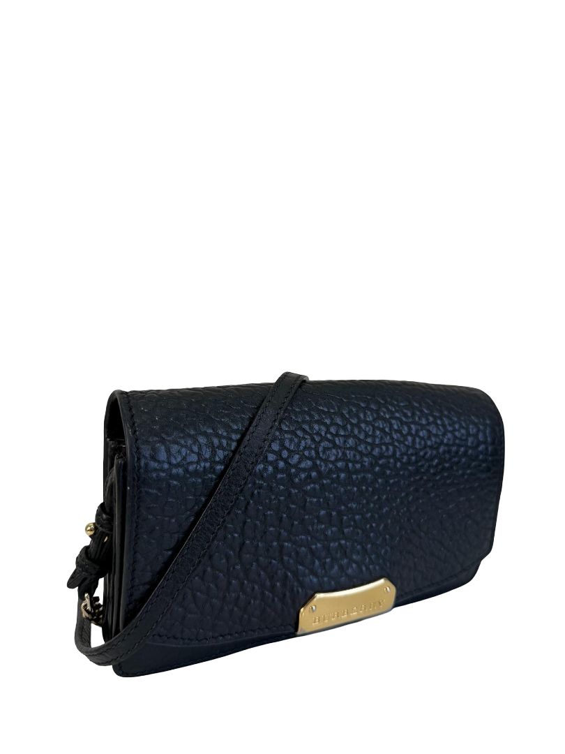 Burberry Small Signature Grain Leather Madison Chain Clutch Crossbody Bag