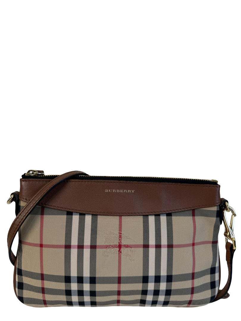 Burberry Haymarket Check Peyton Crossbody Bag