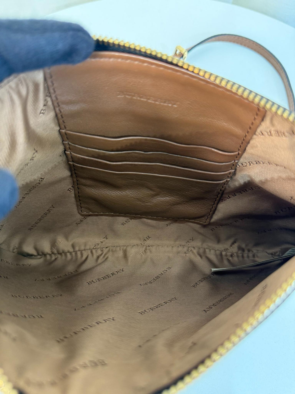 Burberry Haymarket Check Peyton Crossbody Bag