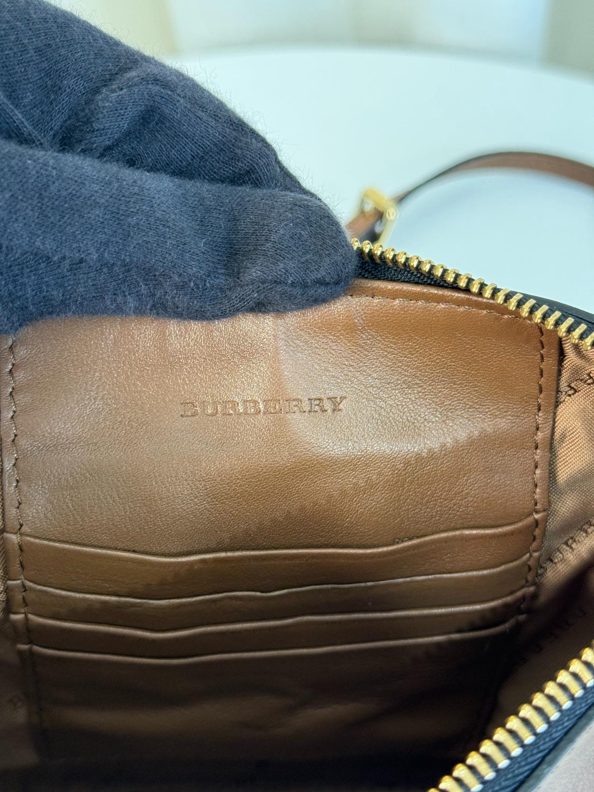 Burberry Haymarket Check Peyton Crossbody Bag