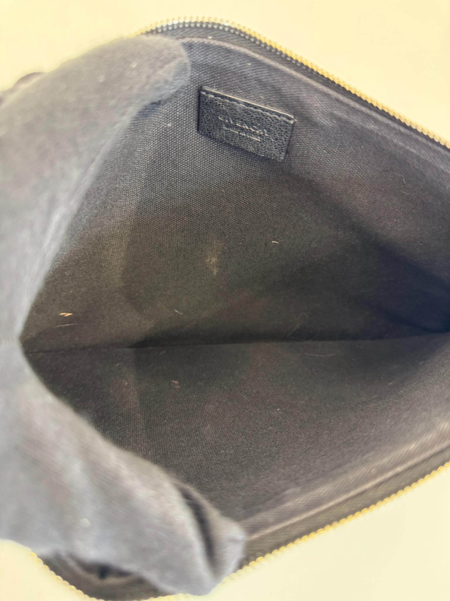 Givenchy Antigona Black Grained Goatskin Leather Pouch