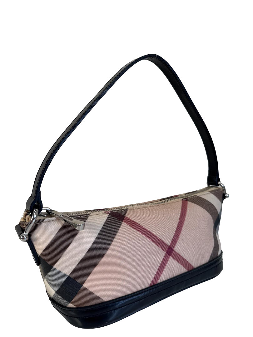 Burberry Nova Check Black Mini Boat Pochette