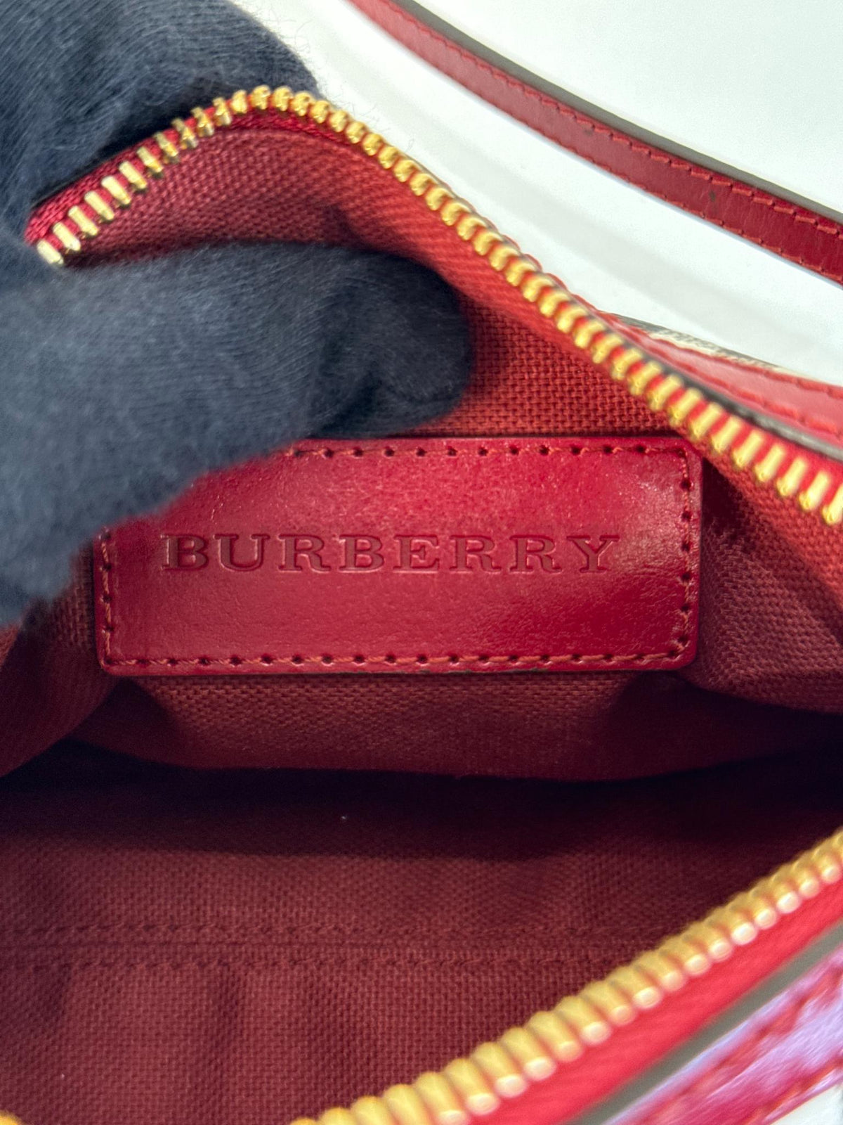 Burberry Haymarket Check Mini Blaze Crossbody Bag