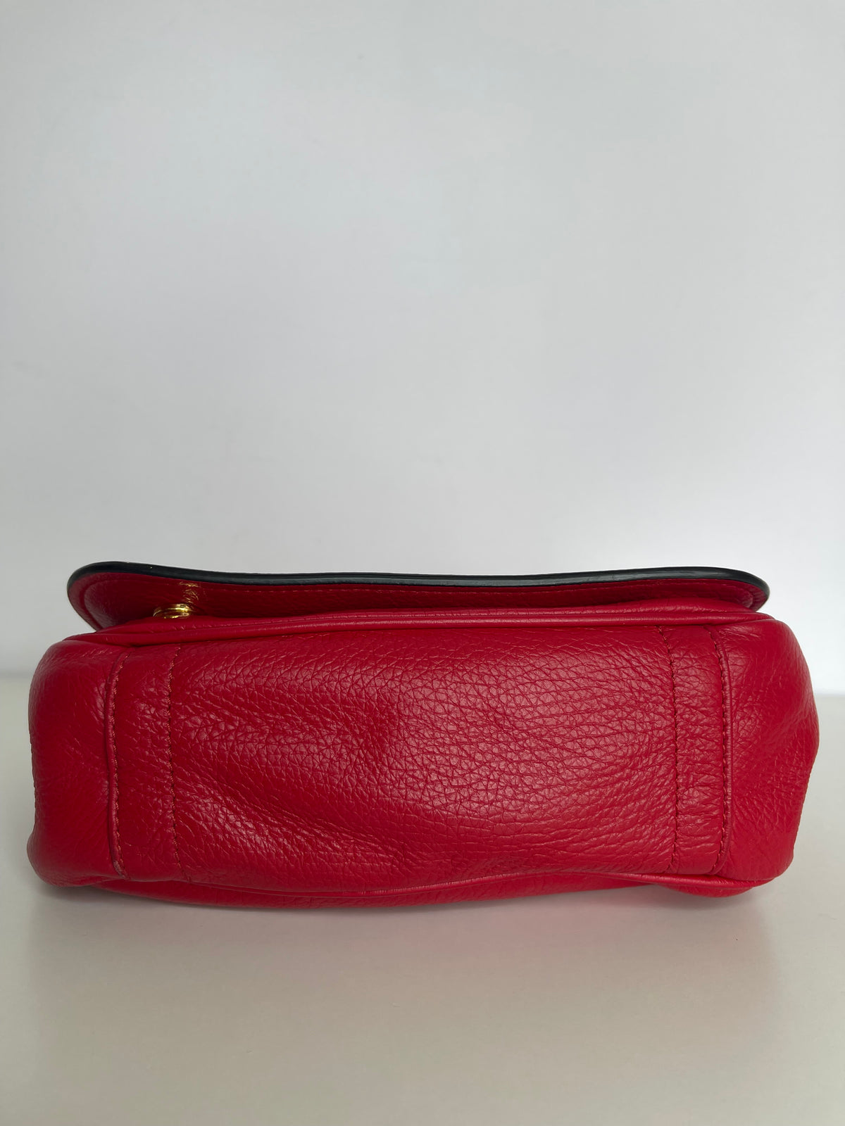 Moschino Fire Red Gold Crossbody Bag