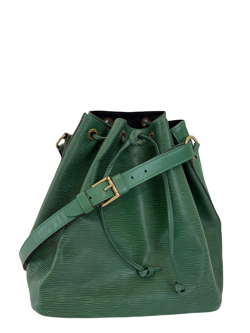 Louis Vuitton Petit Noé Bag Green Epi Leather