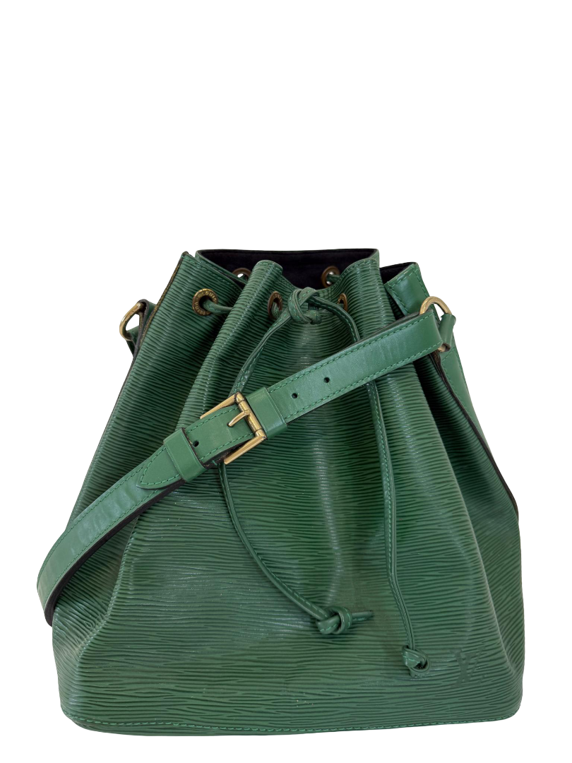 Louis Vuitton Petit Noé Bag Green Epi Leather