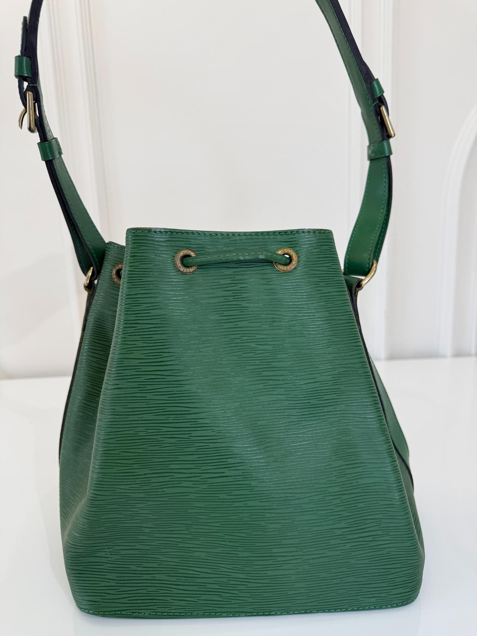 Louis Vuitton Petit Noé Bag Green Epi Leather