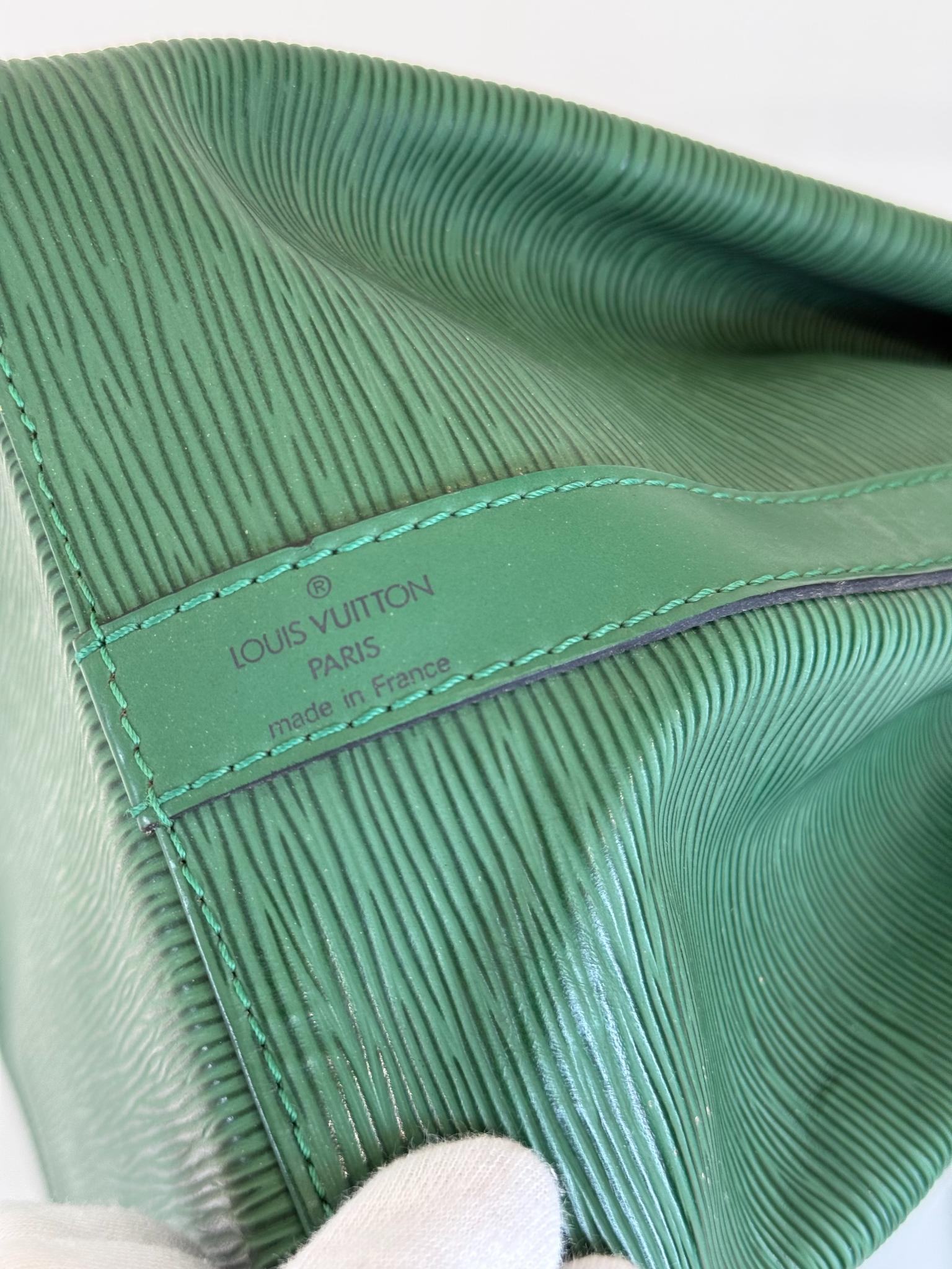 Louis Vuitton Petit Noé Bag Green Epi Leather