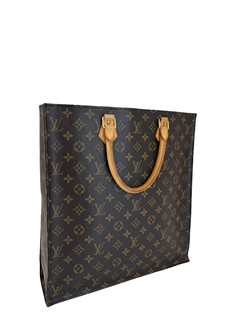 Louis Vuitton Sac Plat Monogram Canvas Tote Bag