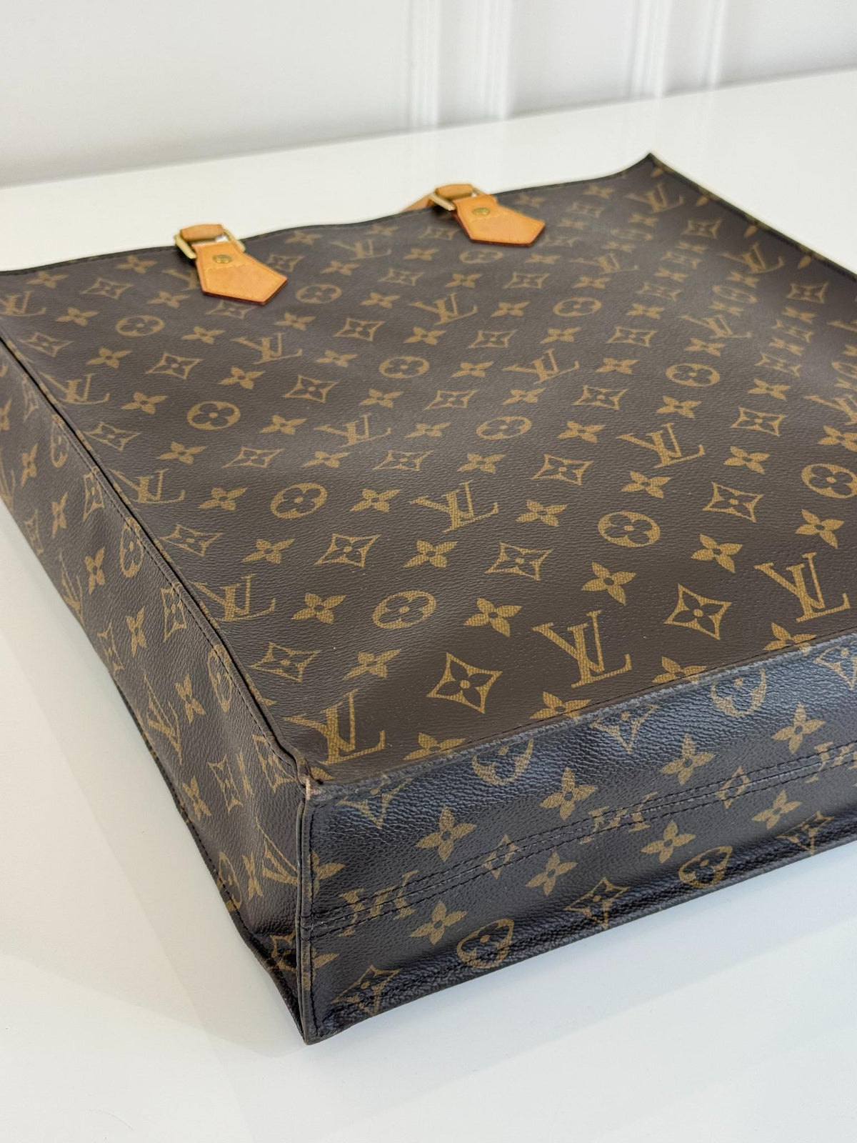 Louis Vuitton Sac Plat Monogram Canvas Tote Bag