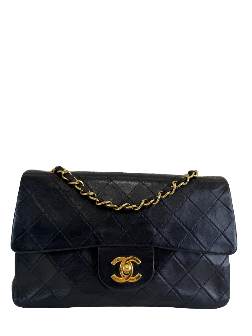 Chanel Classic Double Flap Small Black Lambskin Gold Hardware