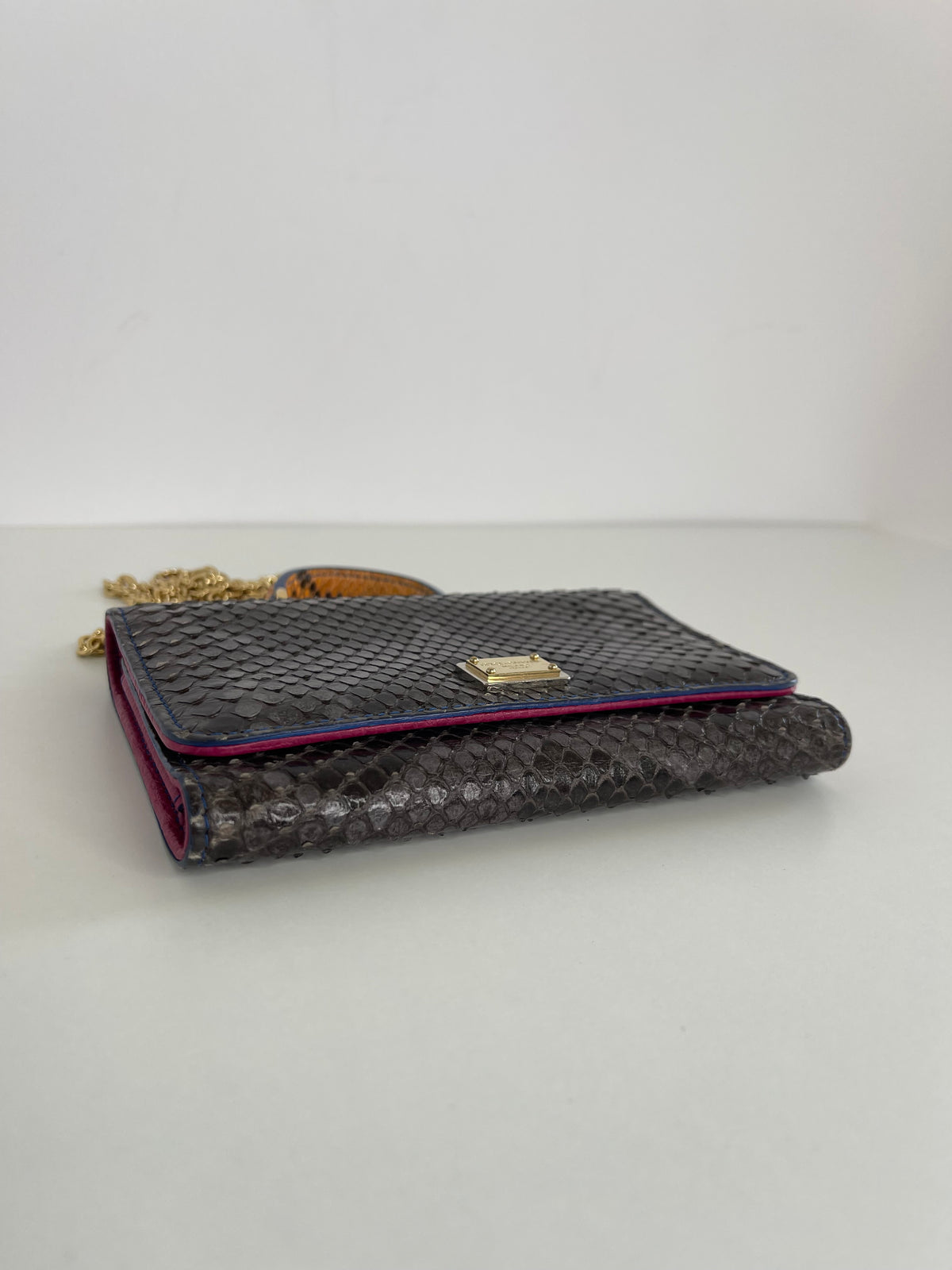 Dolce & Gabbana Sicily Von Bag Multicolor Python