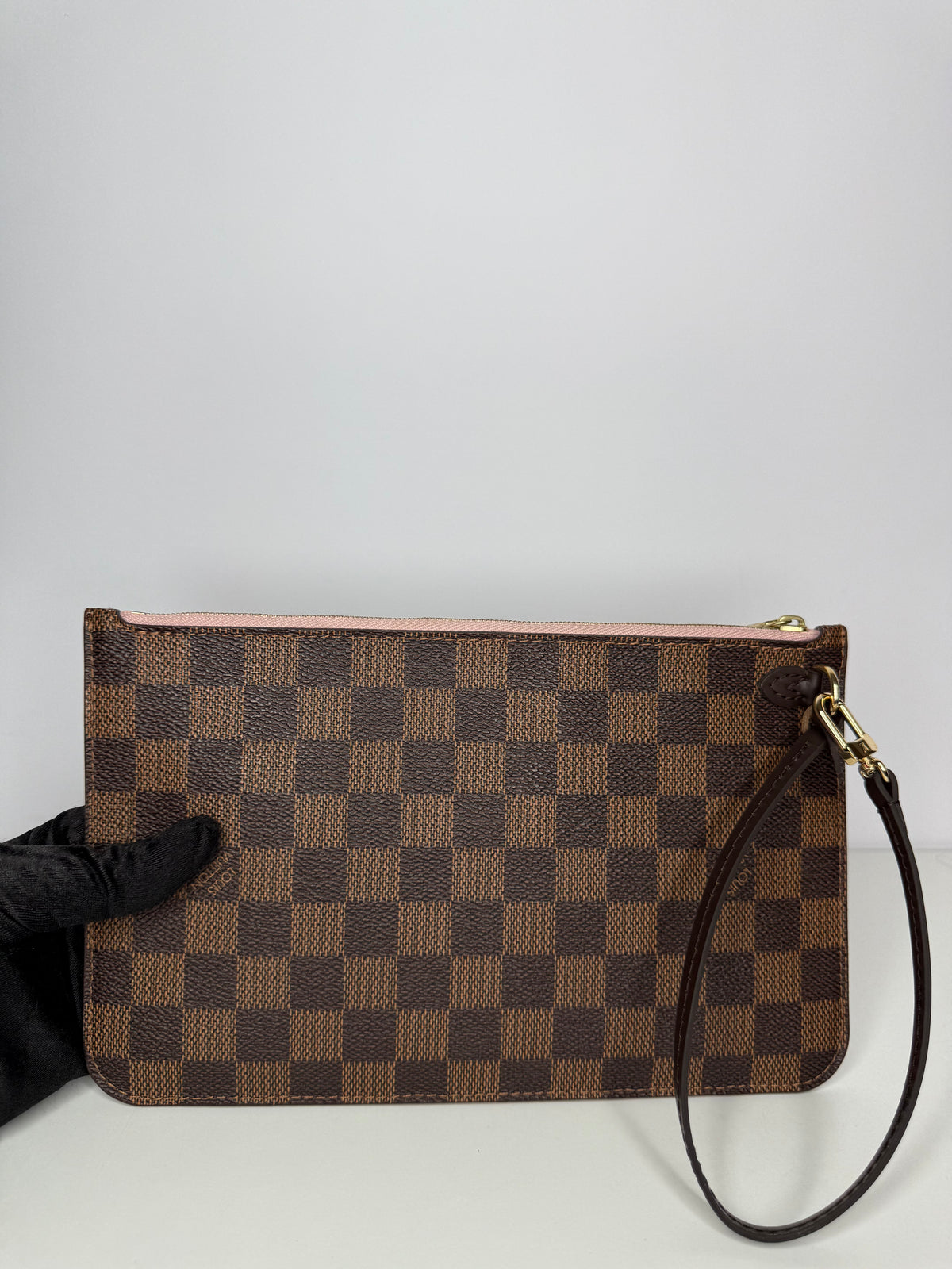 Louis Vuitton Neverfull Pochette Damier Ebene Canvas