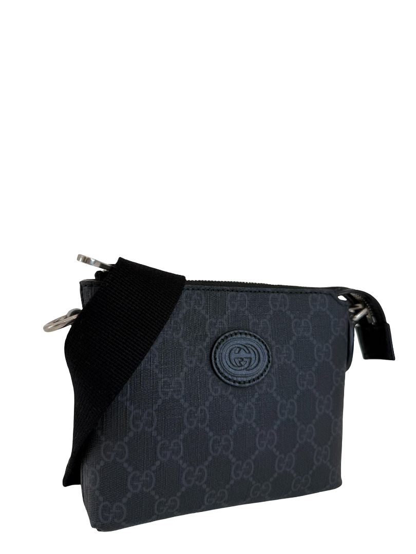 Gucci Men’s GG Supreme Canvas Interlocking G Messenger Bag