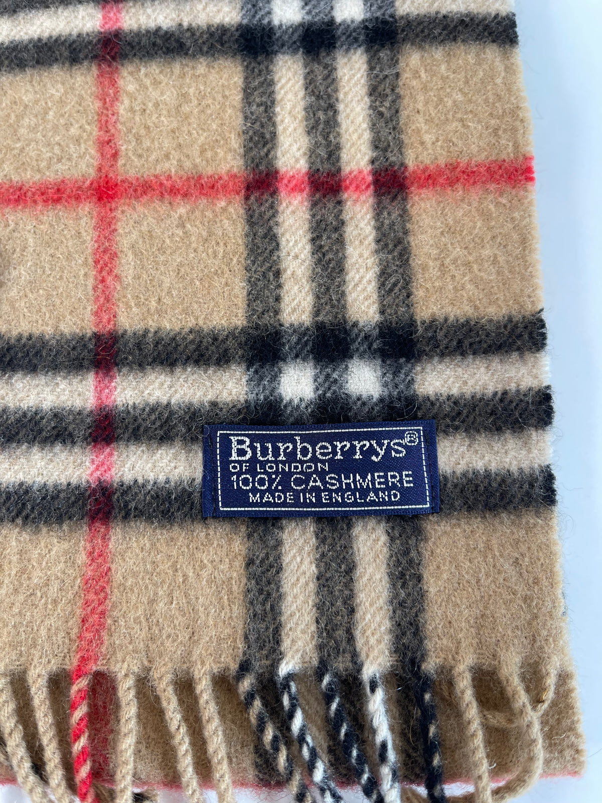 Burberrys Cashmere Vintage Scarf
