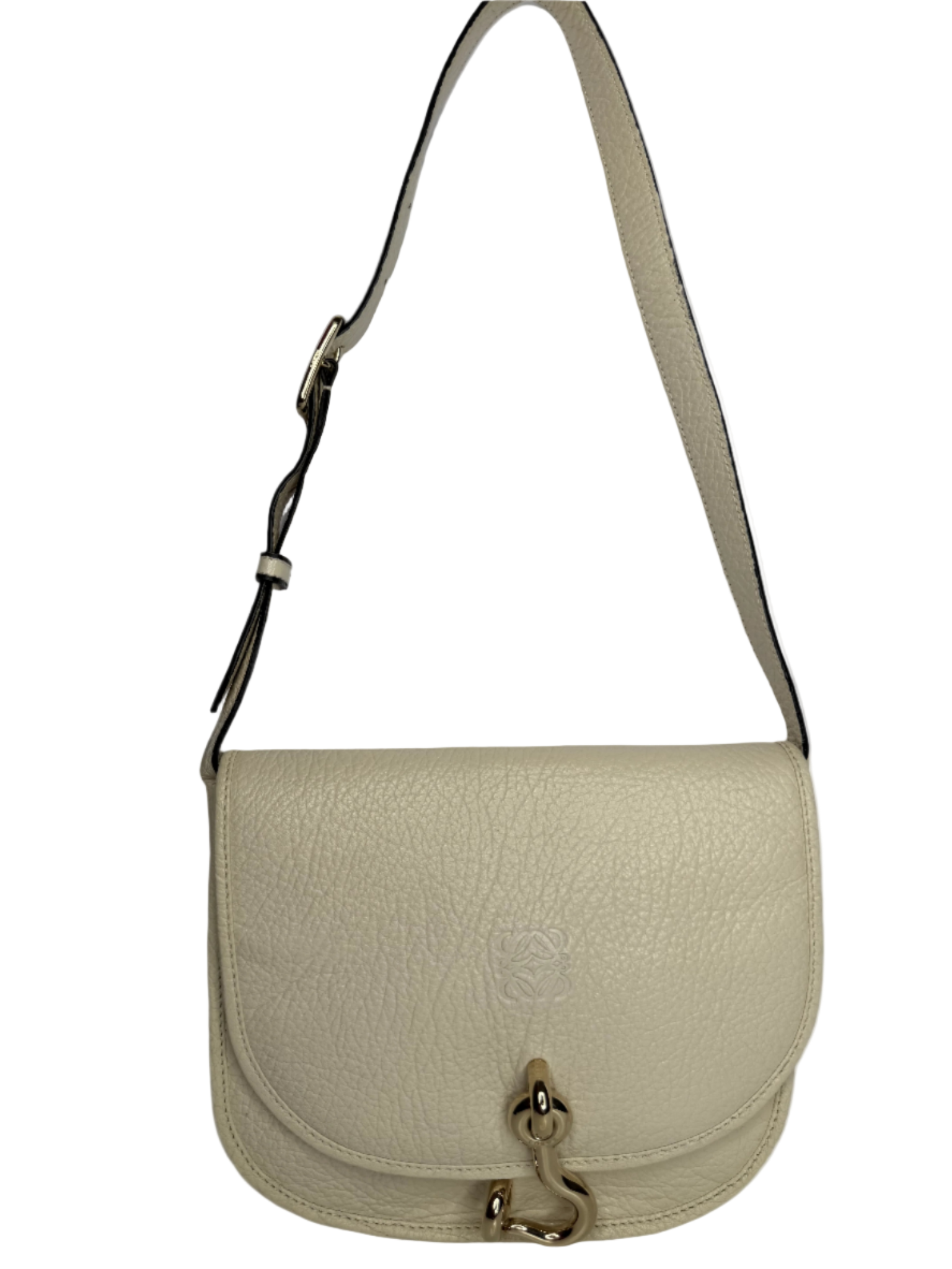 Loewe Amberley Small Satchel Ivory Crossbody Bag