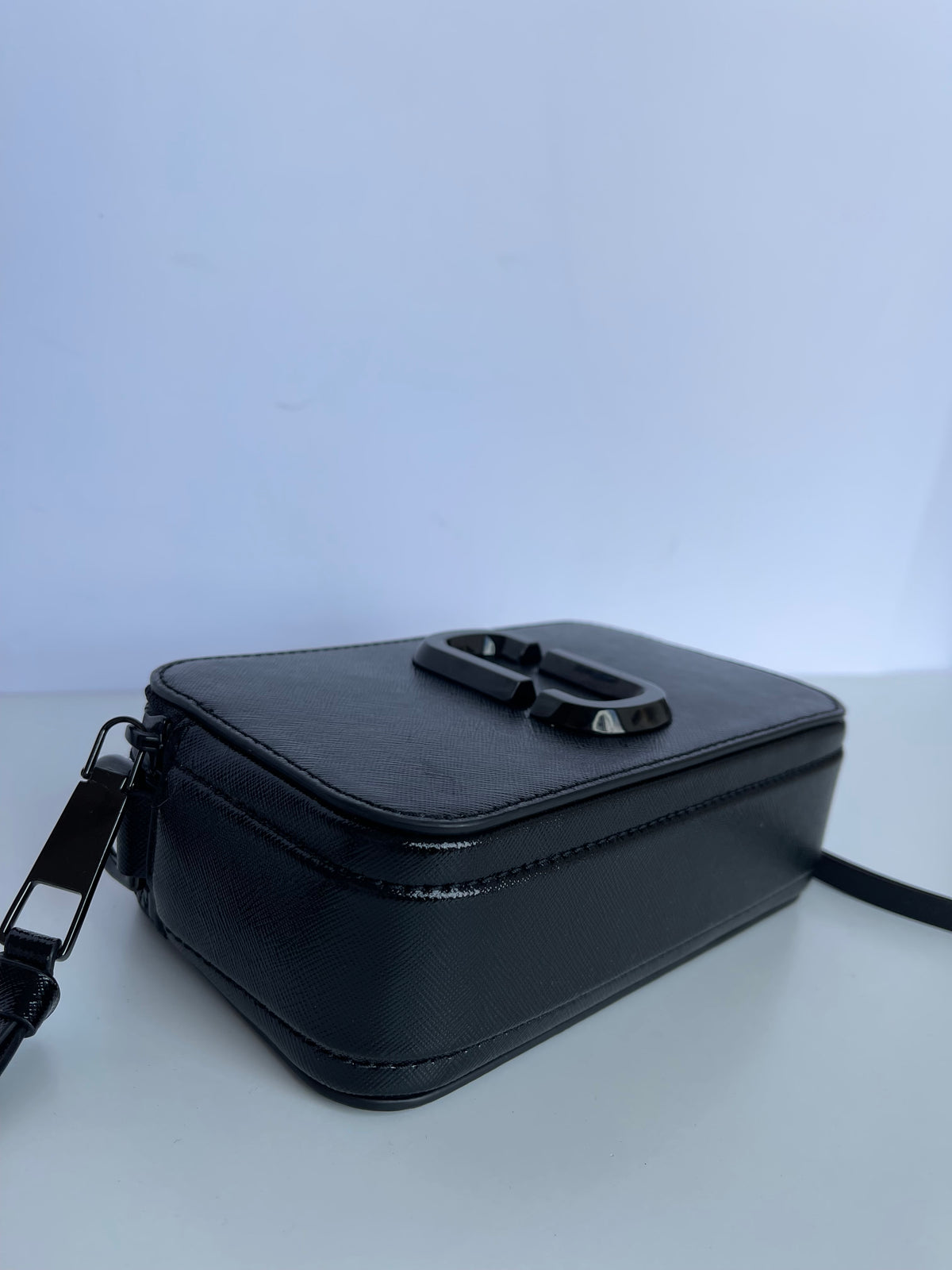 Marc Jacobs Snapshot Black Leather Crossbody Bag