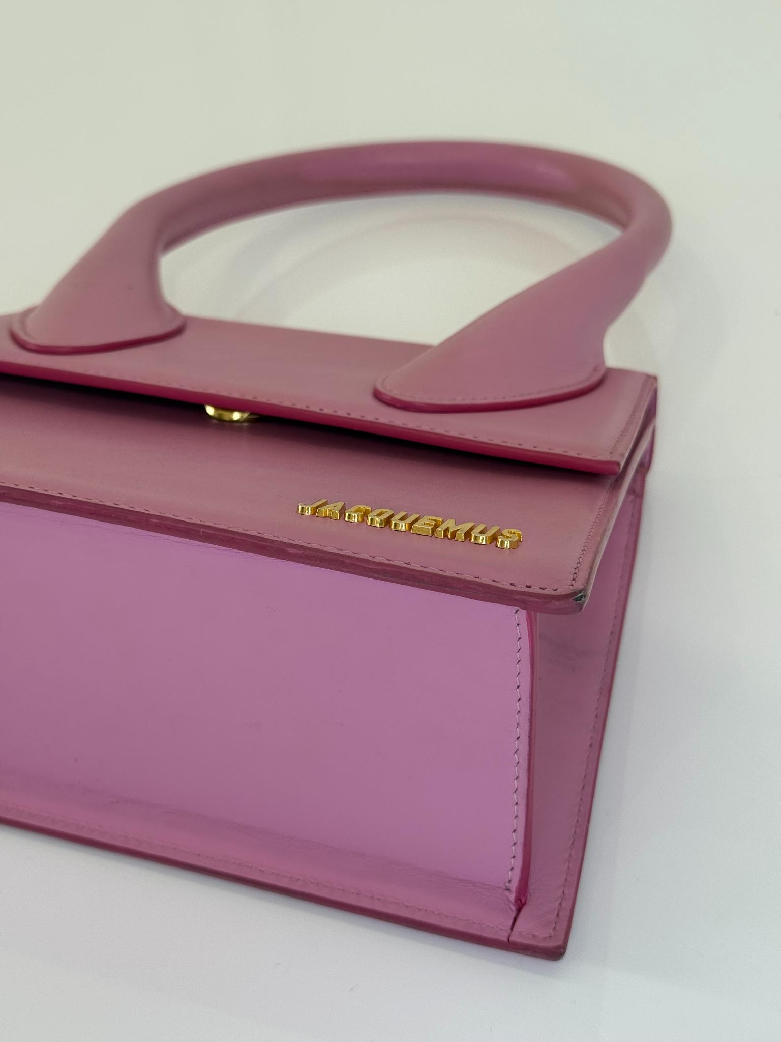 Jacquemus Le Grand Chiquito Light Pink Leather Handbag