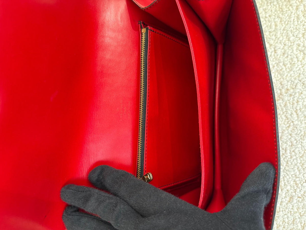 Louis Vuitton Red Epi Leather Friedland Shoulder Bag