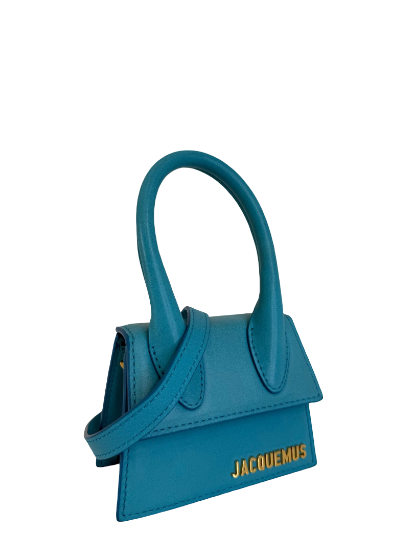 Jacquemus Le Chiquito Mini Turquoise Leather Bag