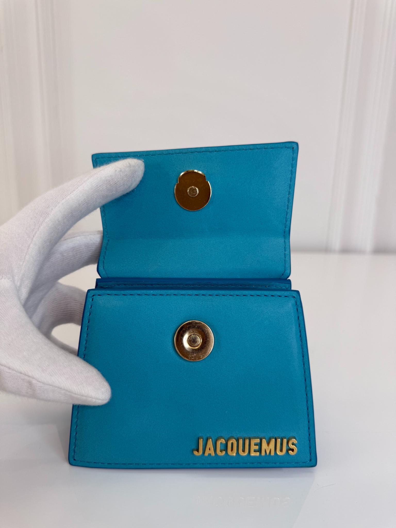 Jacquemus Le Chiquito Mini Turquoise Leather Bag