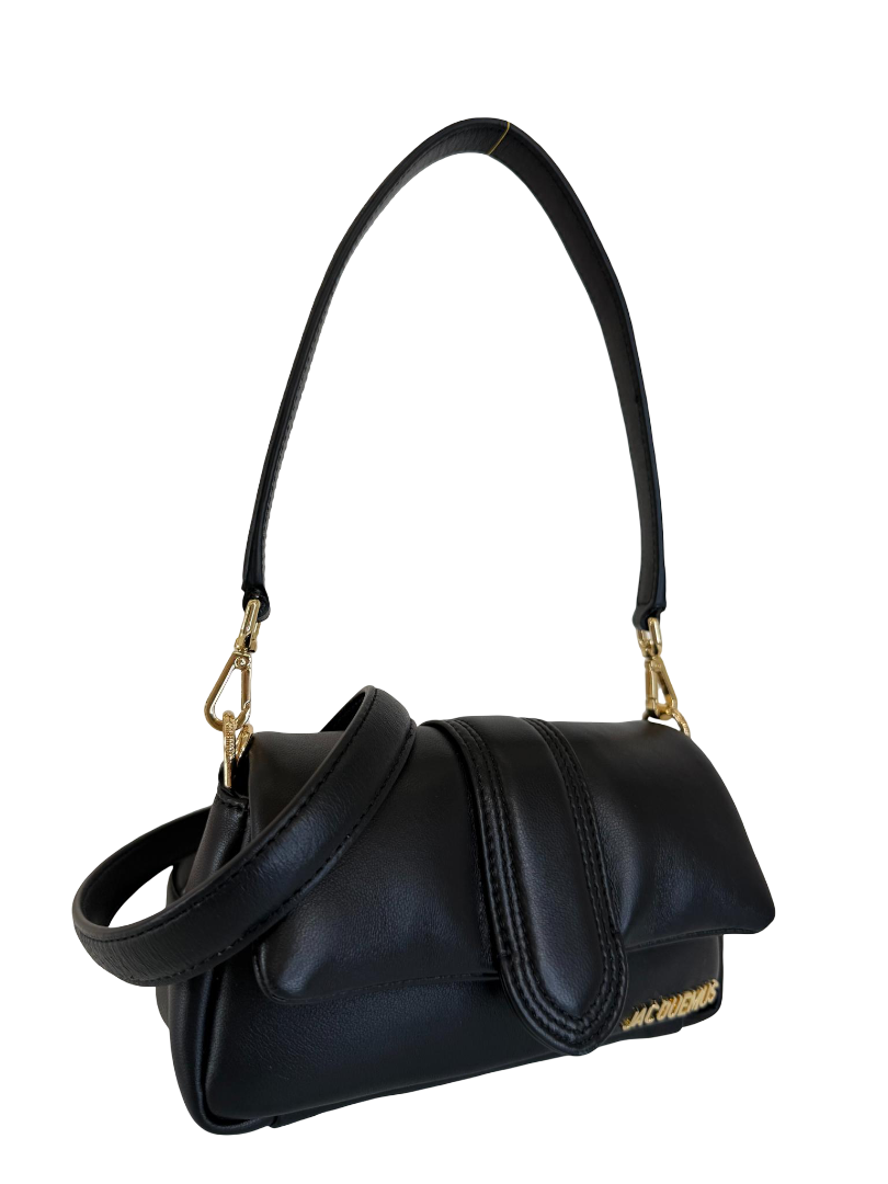 Jacquemus Le Petit Bambimou Black Padded Leather Shoulder Bag
