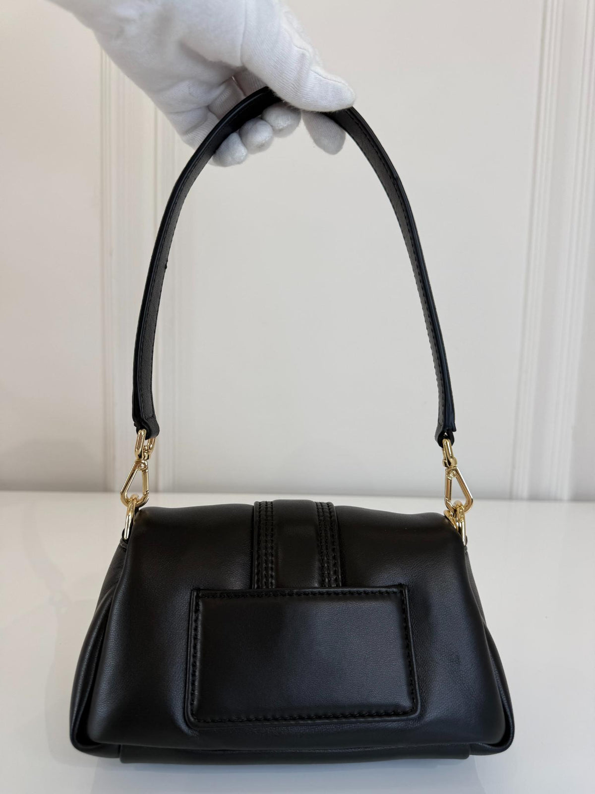 Jacquemus Le Petit Bambimou Black Padded Leather Shoulder Bag